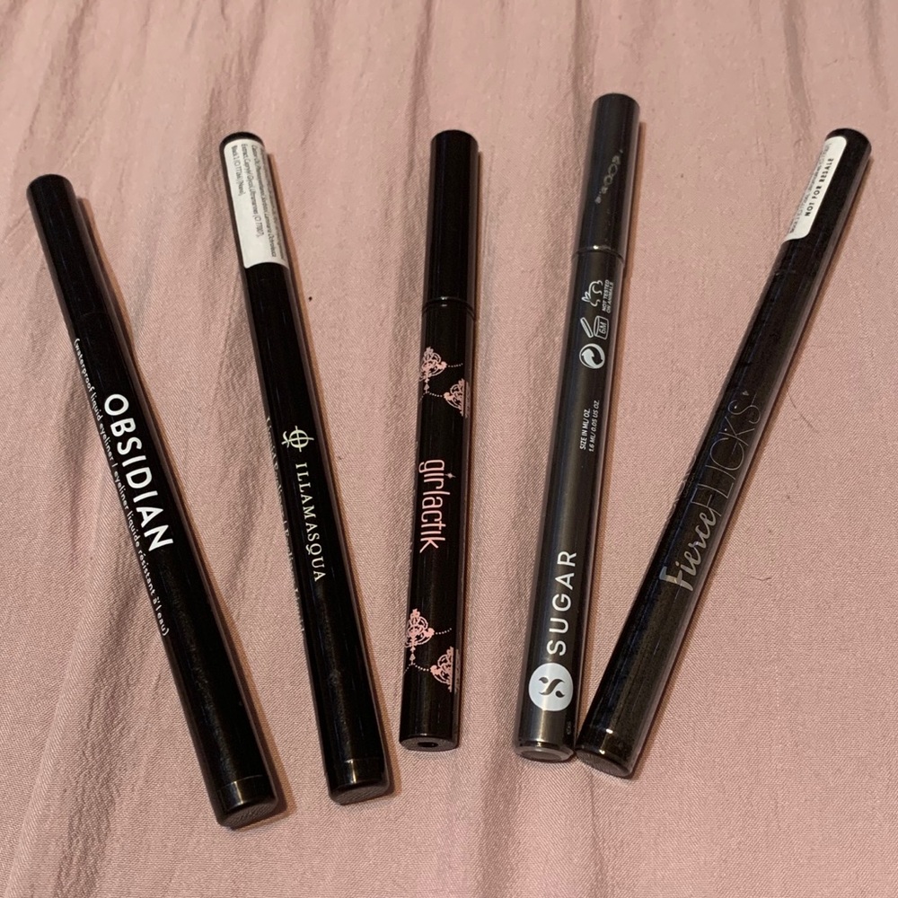 A Range of Different eyeliners